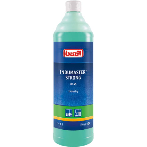 INDUMASTER STRONG IR45 1l, butelka z zielonym płynem na czarnym tle
