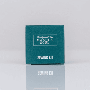 Mydło hotelowe MARULA 20g, zestaw do szycia Sewing Kit w eleganckim zielonym kartoniku