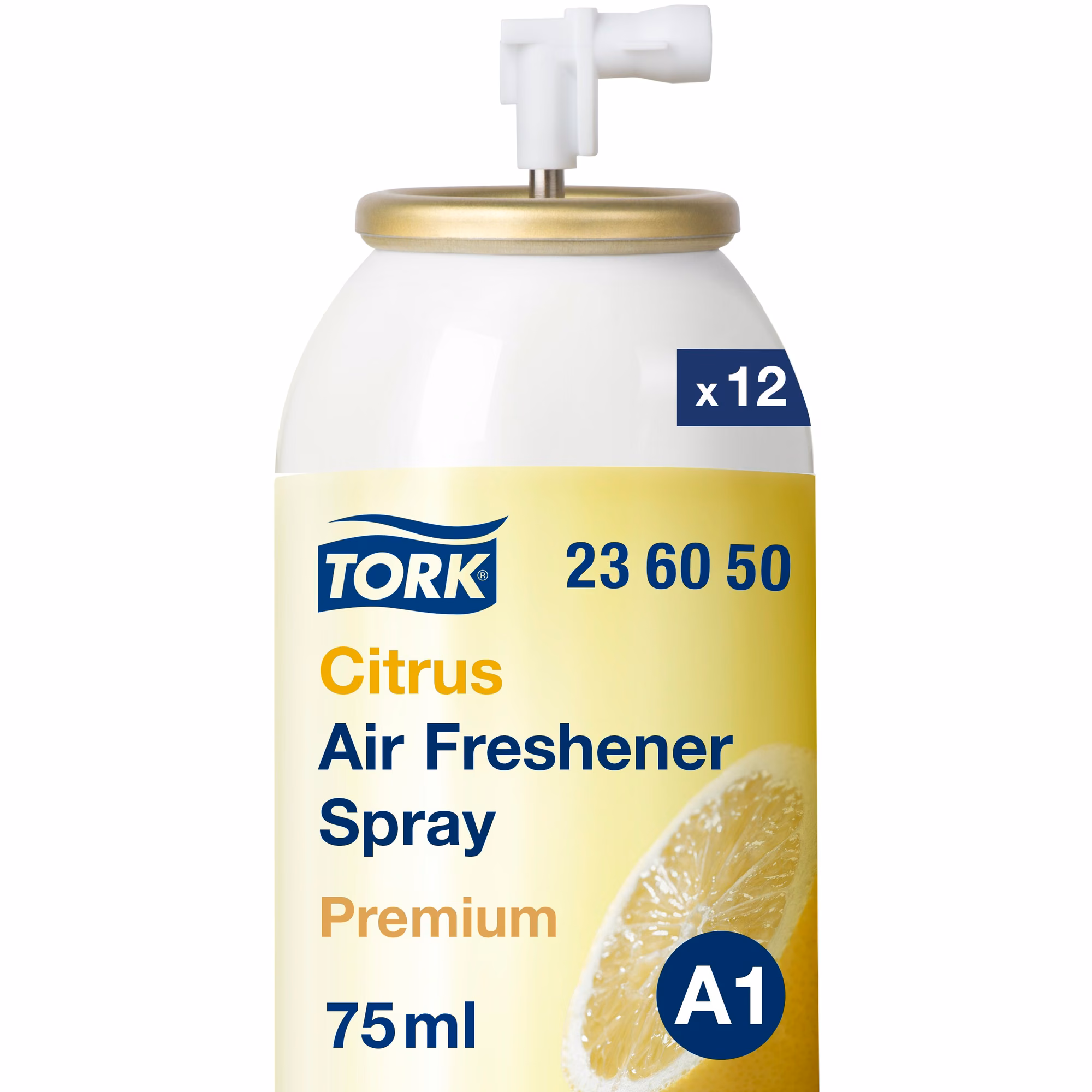 Tork odświeżacz powietrza w sprayu A1 236050, wkład cytrusowy 75ml z oznaczeniem zestawu x12