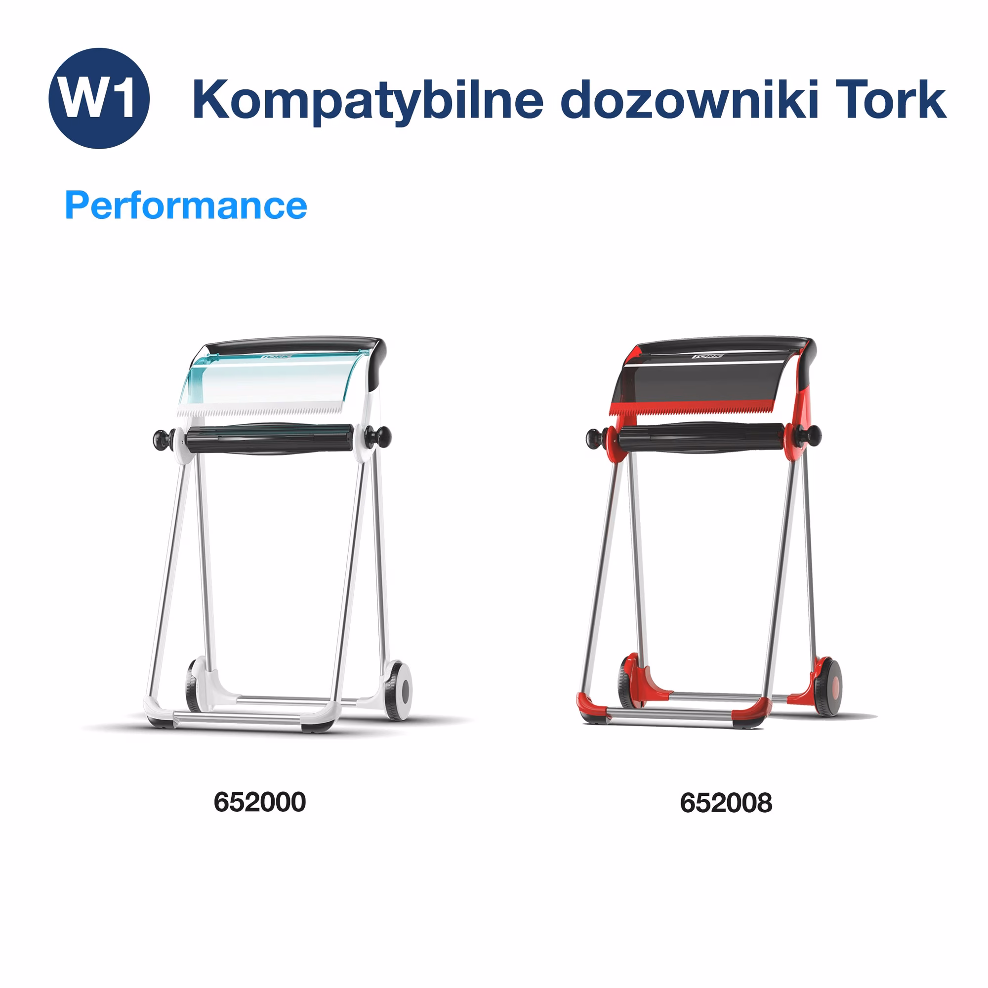 Tork czyściwo papierowe do średnich zabrudzeń, kompatybilne dozowniki stojące Performance 652000 i 652008