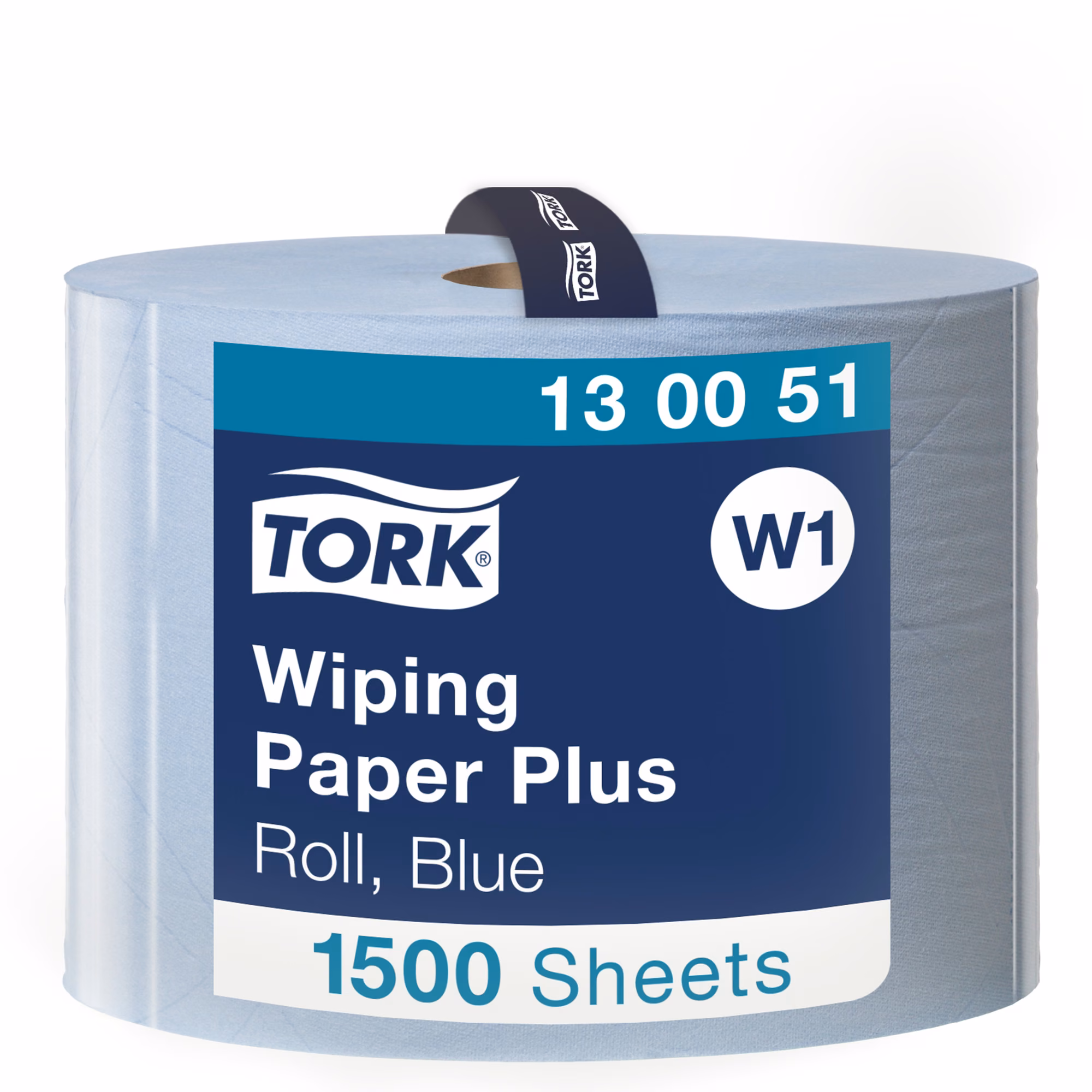 Tork czyściwo papierowe do średnich zabrudzeń, niebieska rolka 1500 arkuszy system W1