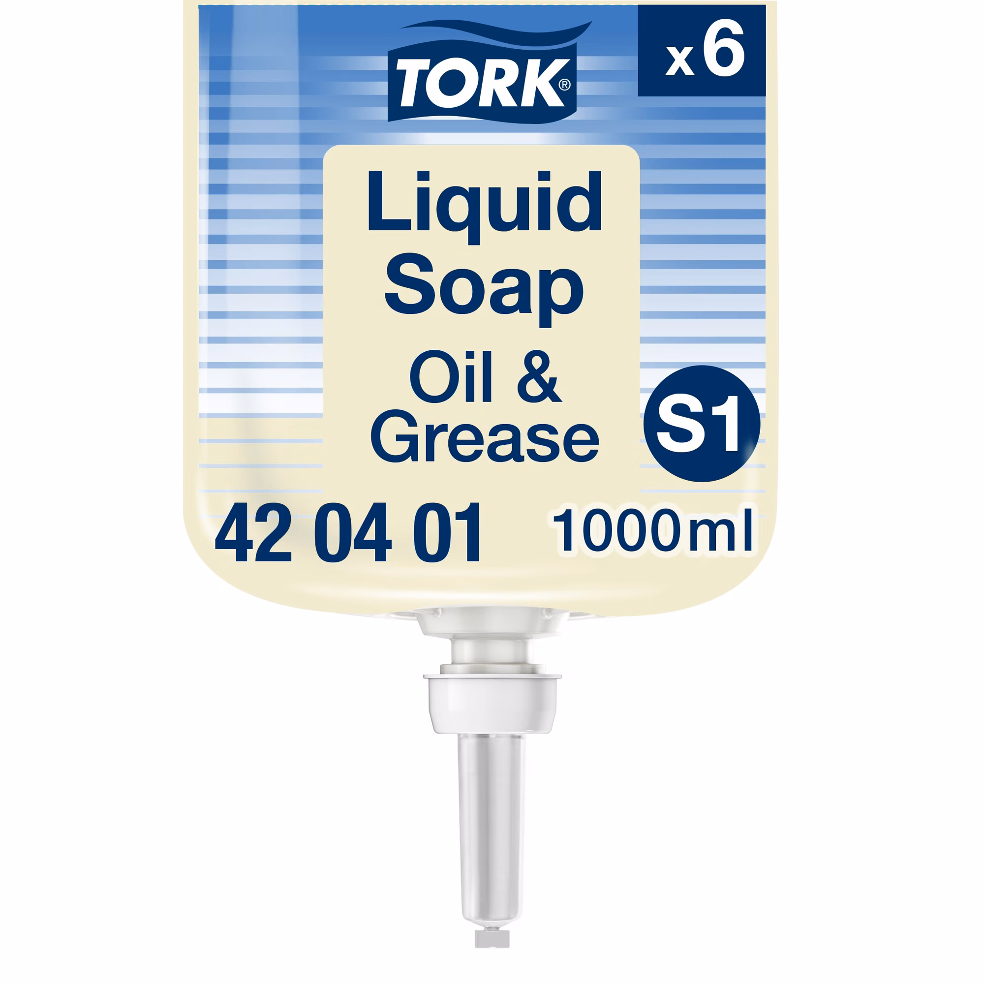 Tork przemysłowe mydło w płynie S1 420401, wkład 1000 ml do usuwania smarów i olejów