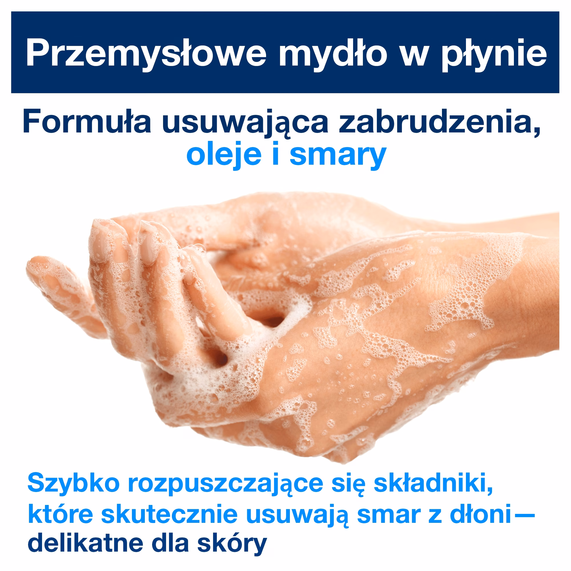 Tork przemysłowe mydło w płynie S1, piana na dłoniach usuwająca ciężkie zabrudzenia przemysłowe