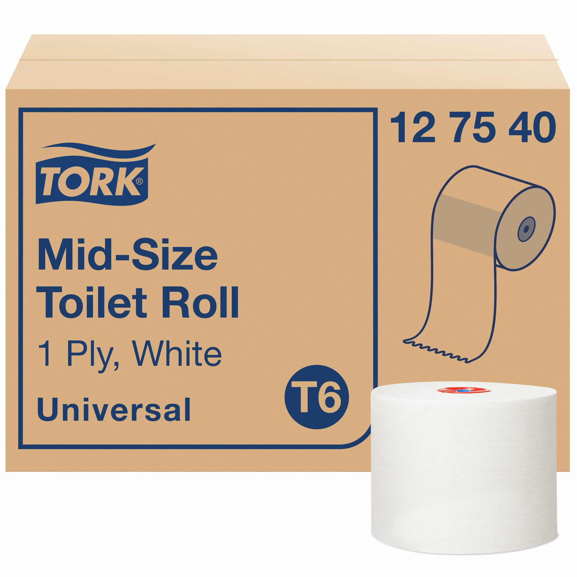 Tork Mid-size papier toaletowy, opakowanie 27 rolek po 135 metrów każda