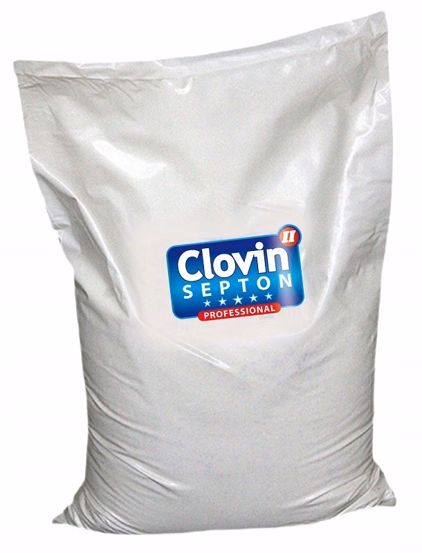 Proszek do Prania i Dezynfekcji Clovin II Septon 15 kg, biały worek foliowy z logo Professional