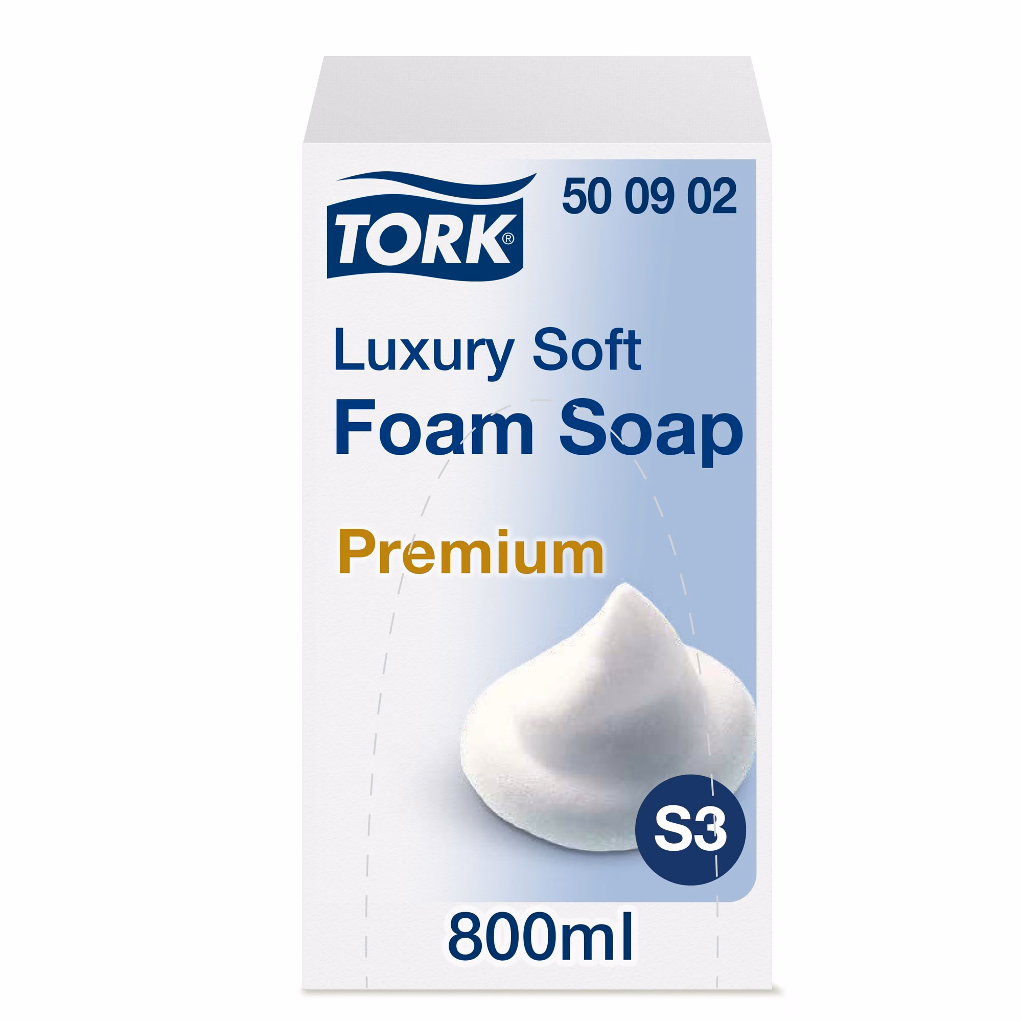 Tork luksusowe mydło w pianie, wkład do dozownika S3 o pojemności 800ml z grafiką puszystej piany