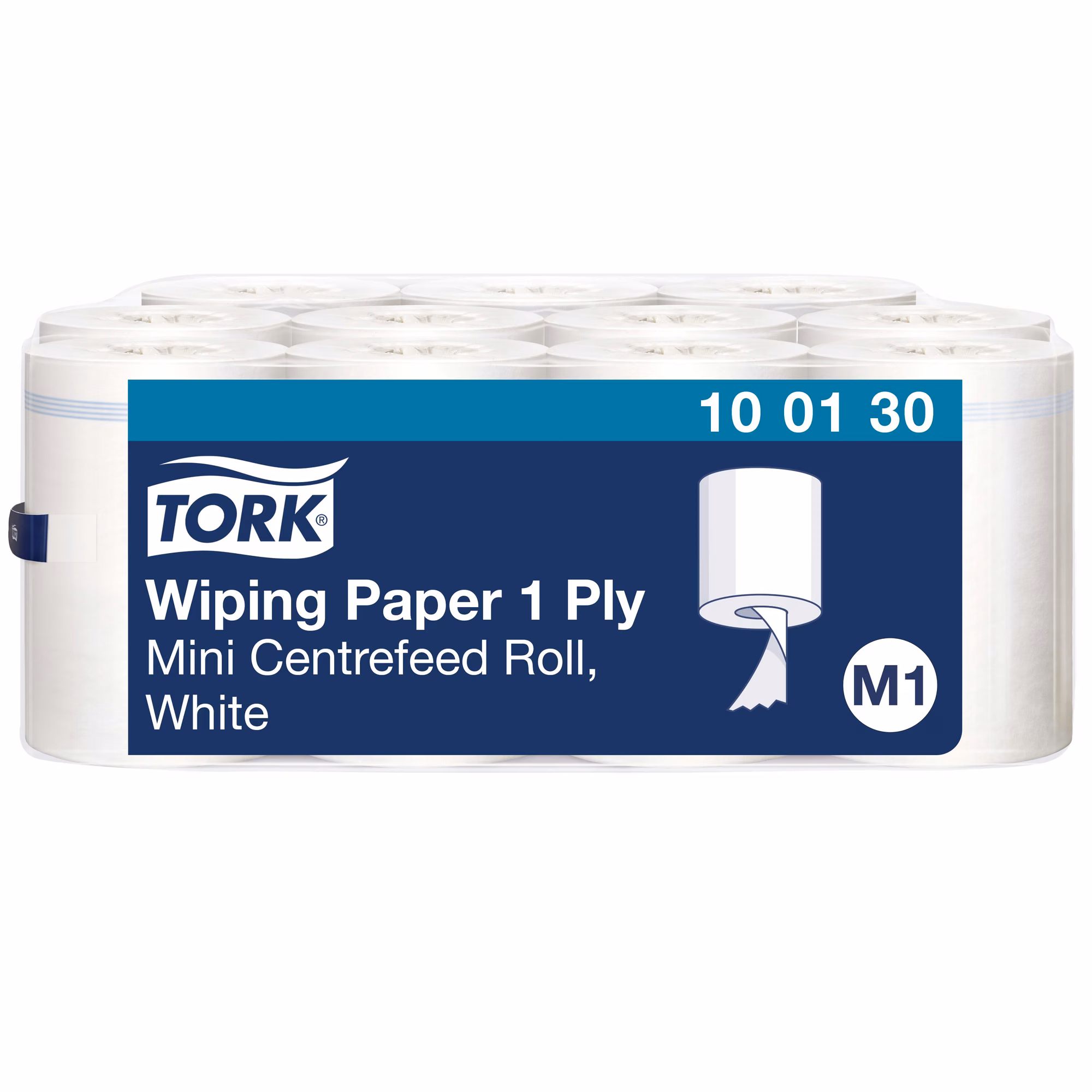 Czyściwo papierowe Tork M1 100130, białe rolki systemu centralnego dozowania Mini