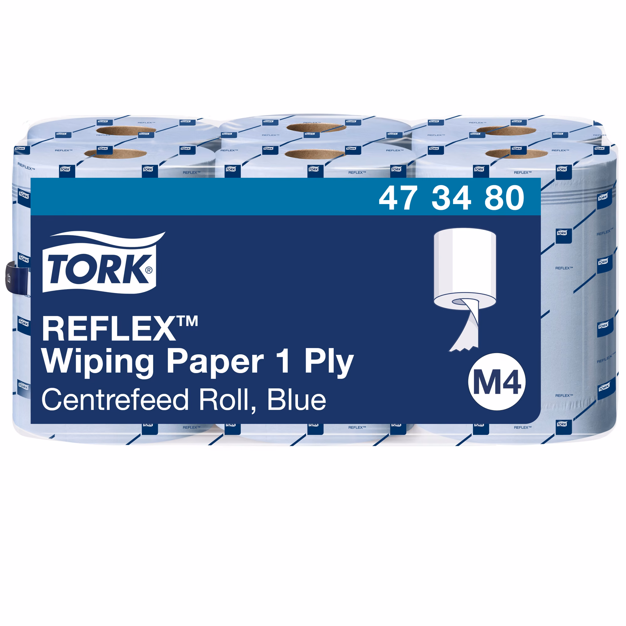 Tork Reflex™ czyściwo papierowe do lekkich zabrudzeń, jednowarstwowe rolki centralnego dozowania M4