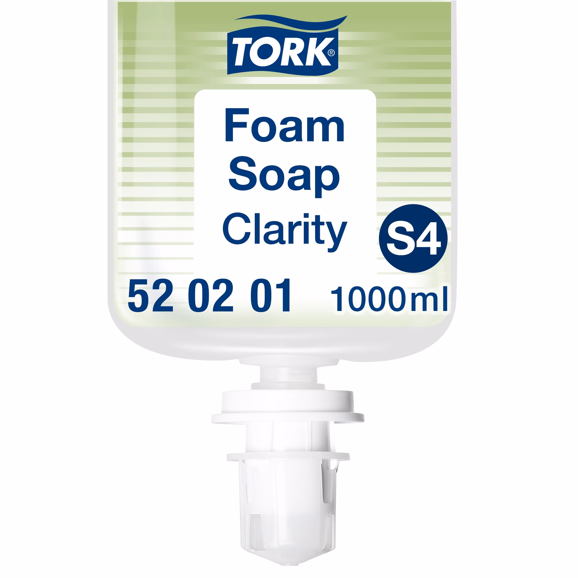 Tork czyste mydło w pianie S4, zbliżenie na etykietę Foam Soap Clarity 520201