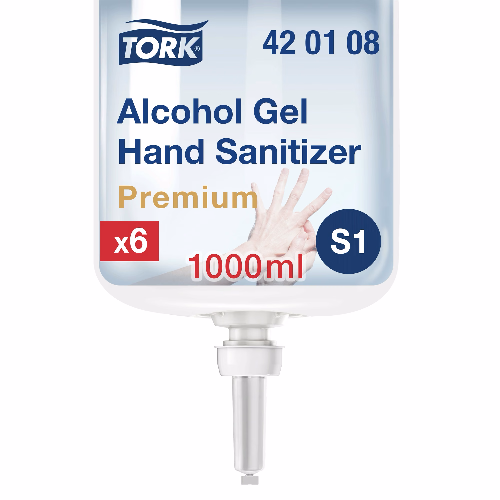 Tork alkoholowy preparat w żelu do dezynfekcji rąk, wkład 1000ml do dozowników systemu S1