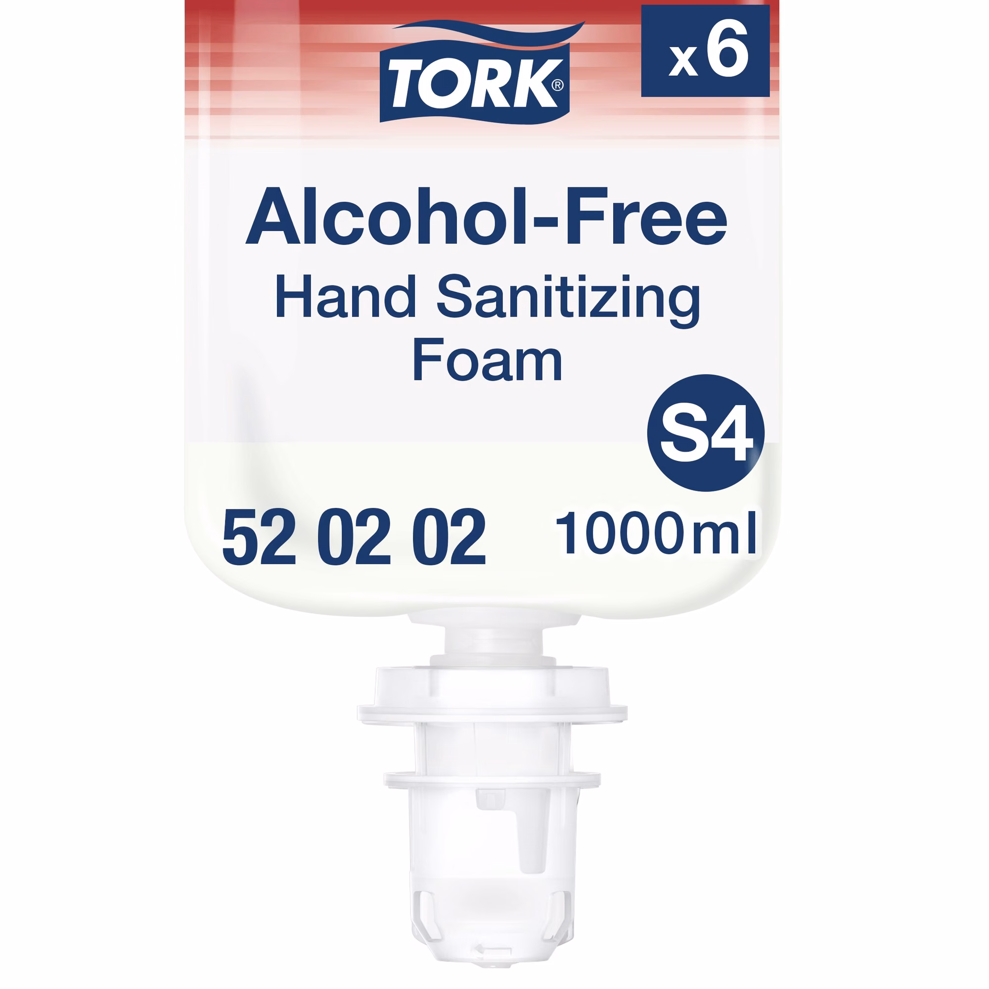 Tork piana do dezynfekcji rąk bez alkoholu, wkład 1000 ml do systemu S4, opakowanie zbiorcze 6 sztuk