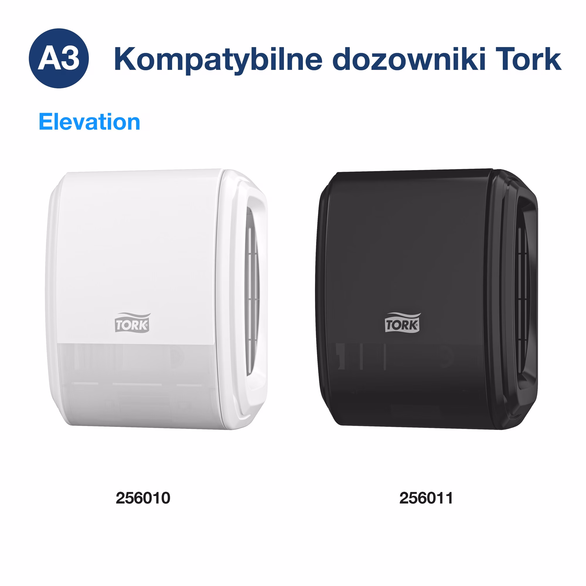 Tork odświeżacz powietrza Constant, kompatybilne dozowniki Elevation w kolorze białym i czarnym